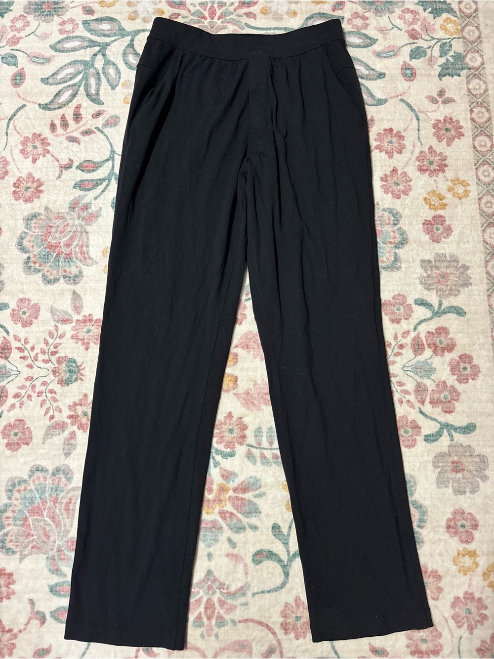 lululemon athletica Black Straight-Leg Luon sweat Pants